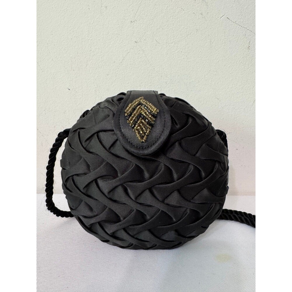 Vtg LANCÔME Magie Noire Hardcase Round Purse nwot